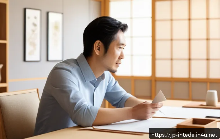 인테리어 디자이너로서 고객과의 갈등 해결 방법 - A modern Japanese interior designer attentively listening to a client during a detailed consultation...